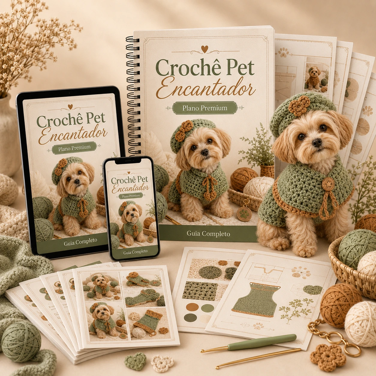 Plano Premium Crochê Pet Encantador